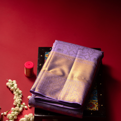 Purple pattu saree