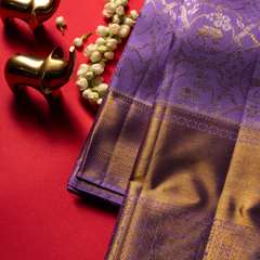 Purple pattu saree