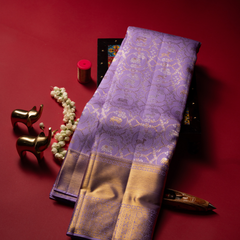 Purple pattu saree