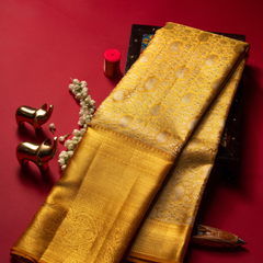Golden pattu saree