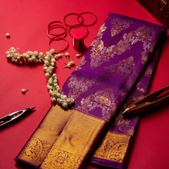 Purple saree