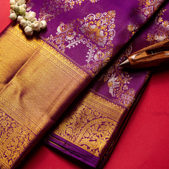 Purple saree