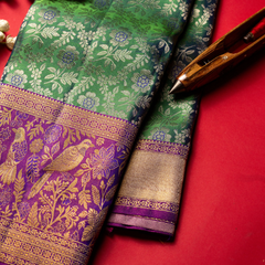 Green saree