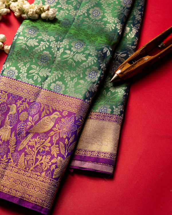 Green saree