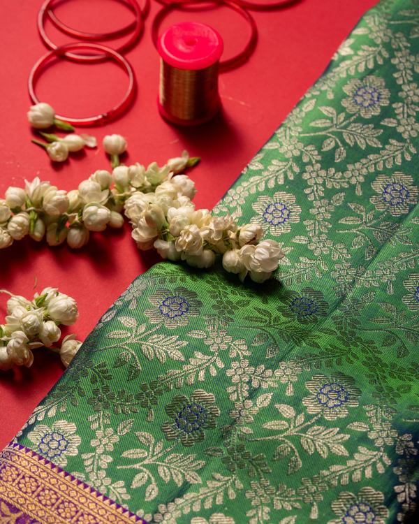 Green saree
