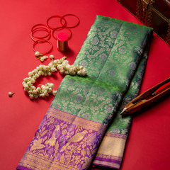 Green saree