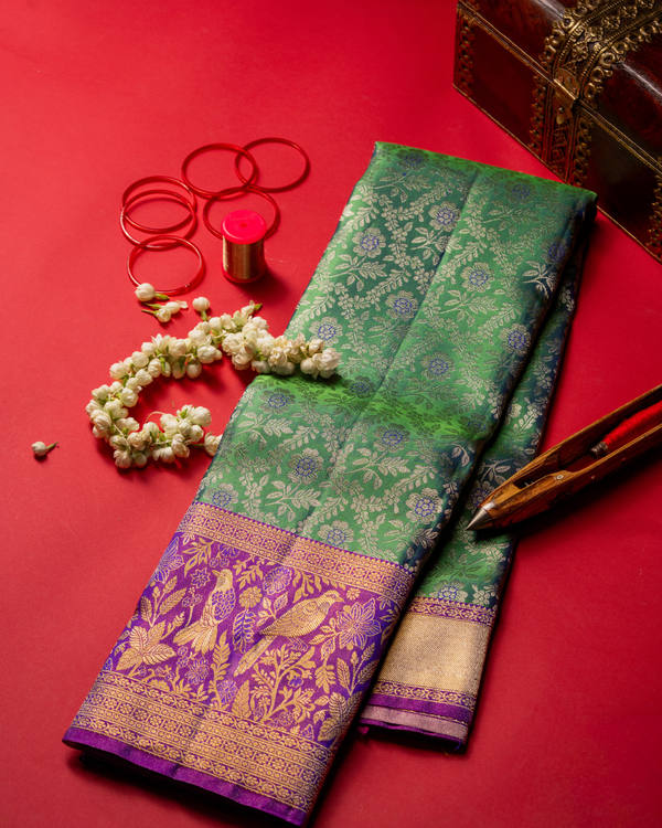 Green saree