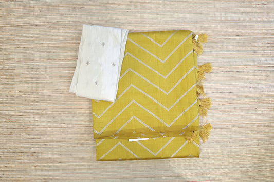 Mustard printed fancy saree