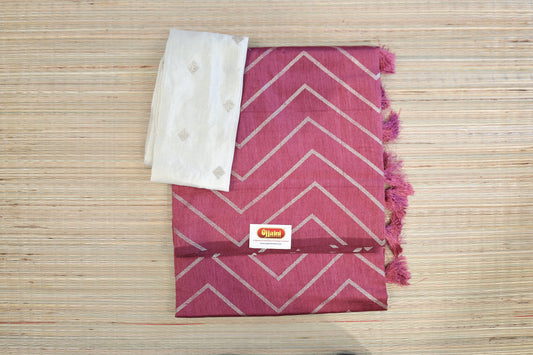 Marron Printed fancy saree